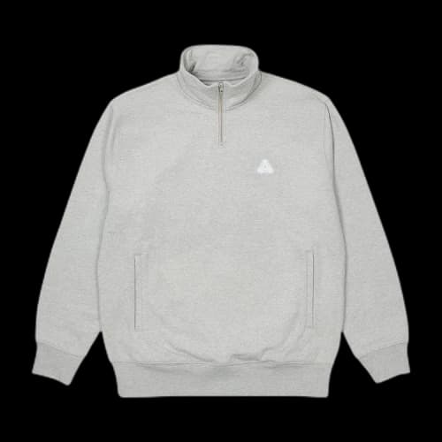 Palace Sofar 1/4 Zip Funnel 'Grey Marl'