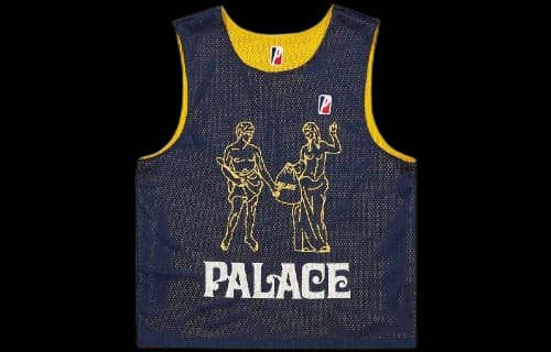 Palace Mesh Practice Vest 'Navy/Yellow'