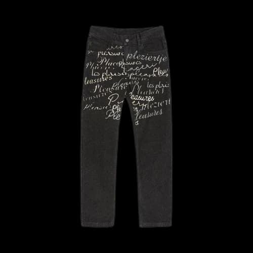 Pleasures Shatter Denim Pant 'Black'
