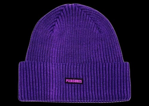 Pleasures Impact Logo Beanie Purple