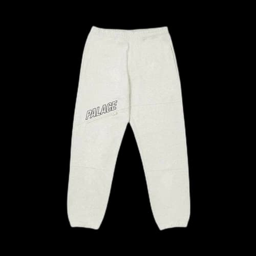 Palace Slant Zip Joggers 'Grey Marl'