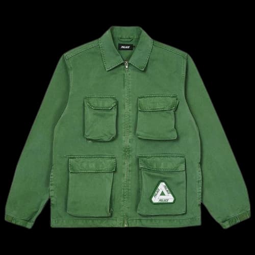 Palace Garment Dyed Jacket 'Olive'