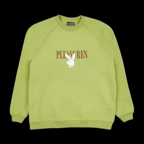 Pleasures x Playboy Bunny Logo Crewneck 'Green'
