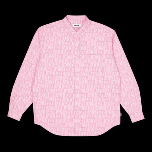 Palace Domino Print Oxford Shirt 'Pink'