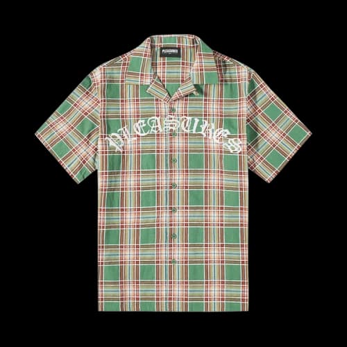 Pleasures Arousal Plaid Button Down 'Green'