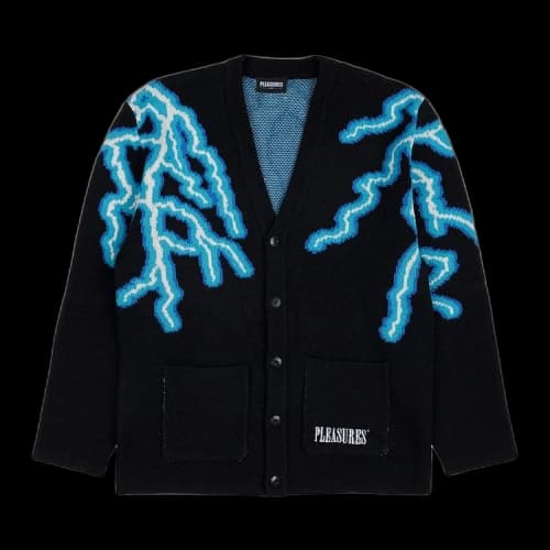 Pleasures Volt Jacquard Cardigan 'Black'