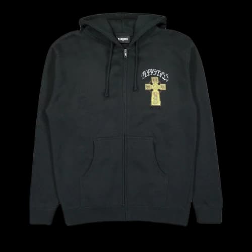 Pleasures Vegan Zip Hoodie 'Black'