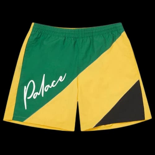 Palace Sail Shorts 'Green/Yellow/Black'