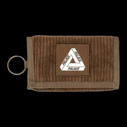 Palace Corduroy Tri Wallet 'Brown'