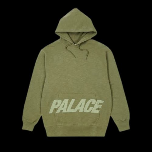 Palace Pal Pocket Slub Hood 'Olive'