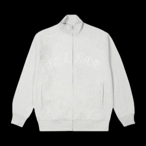 Palace Established Zip Funnel 'Grey Marl'