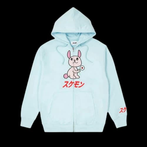 Palace Cute Zip Hood 'Light Blue'