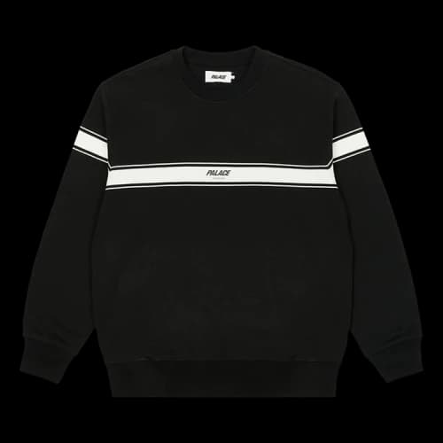 Palace London Tri Band Crew 'Black'