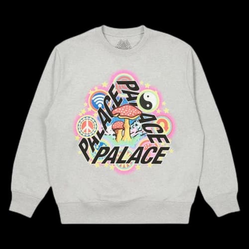 Palace Bun 5G Crew 'Grey Marl'