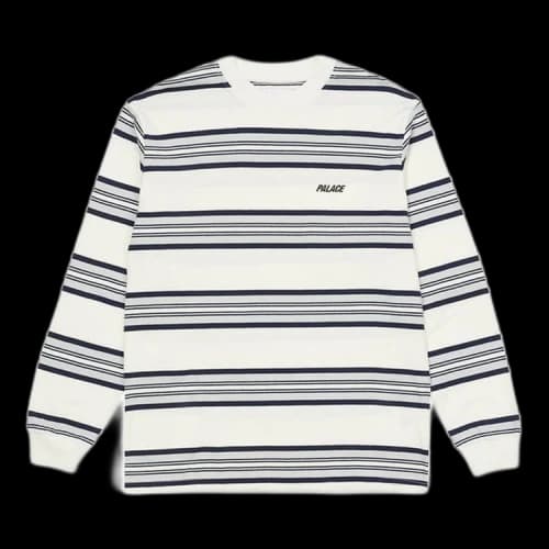 Palace Stoner Stripe Longsleeve Top 'White'