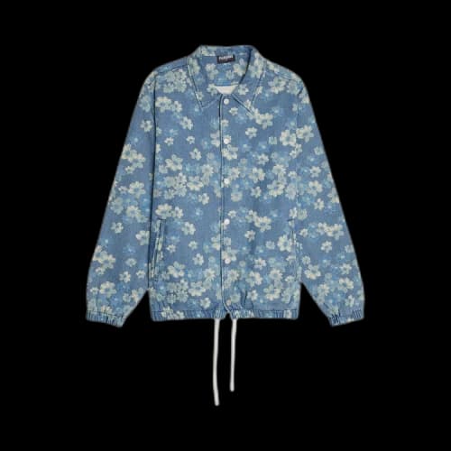 Pleasures Garden Denim Coach Jacket 'Indigo'