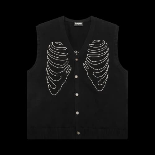 Pleasures Cage Sweater Vest 'Black'