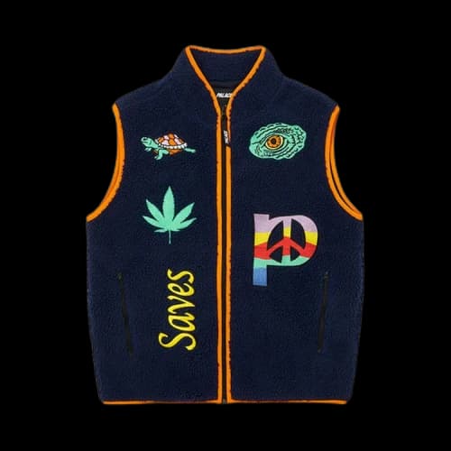 Palace Jesus Gilet 'Navy'