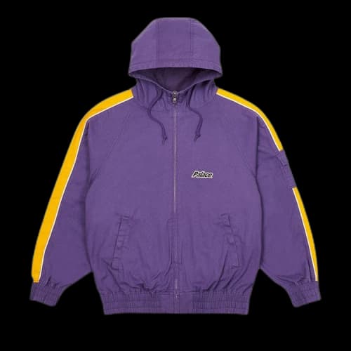 Palace Lowercase Hooded Cotton Jacket 'Purple/Yellow'