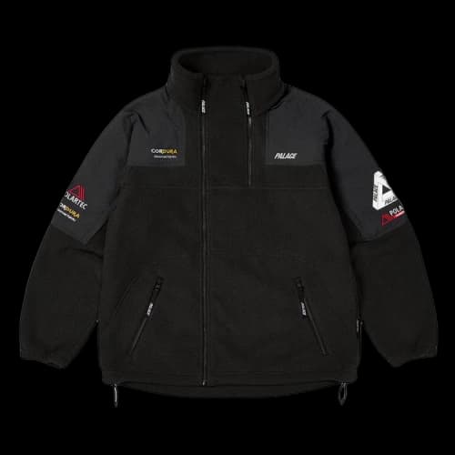 Palace Polartec Double Zip Funnel 'Black'