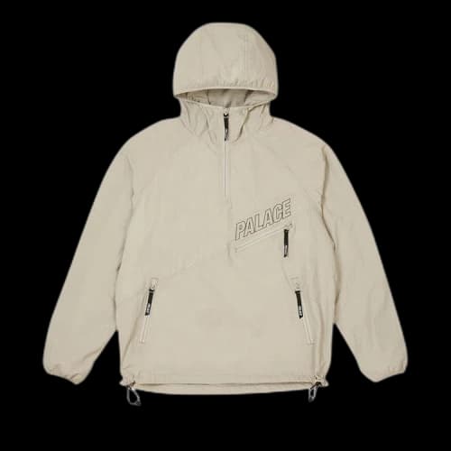 Palace Slant Zip Shell Jacket 'Grey'