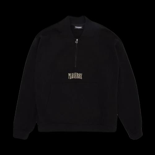 Pleasures Karat Quarter Zip Fleece 'Black'
