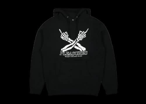 Pleasures Don'T Care Hoodie Black