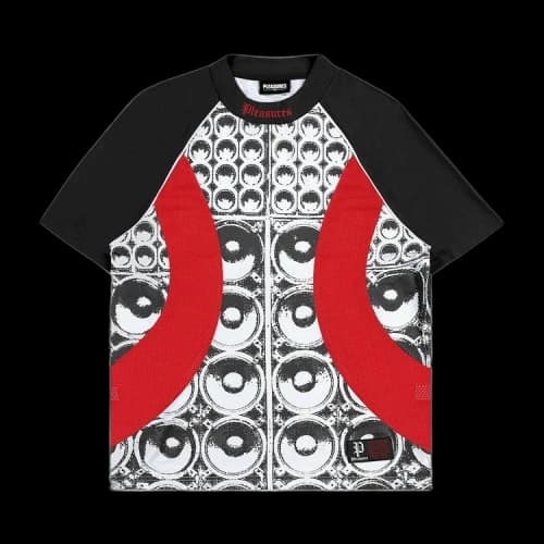 Pleasures Wall Of Sound Soccer Jersey 'Red'