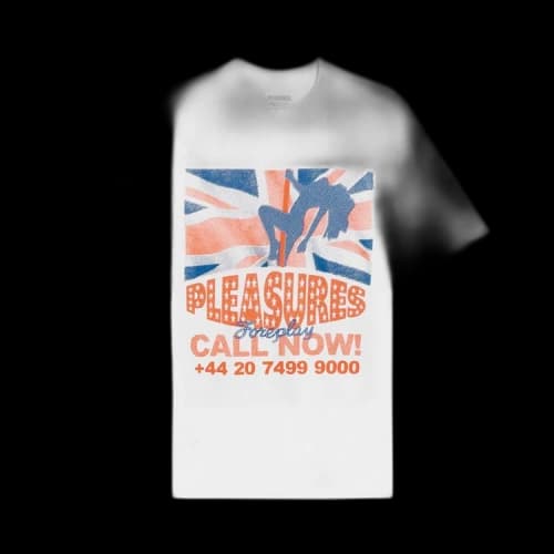 Pleasures Call Now T-Shirt 'White'