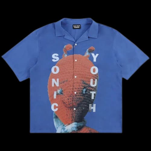 Pleasures Alien Camp Collar Shirt 'Blue'