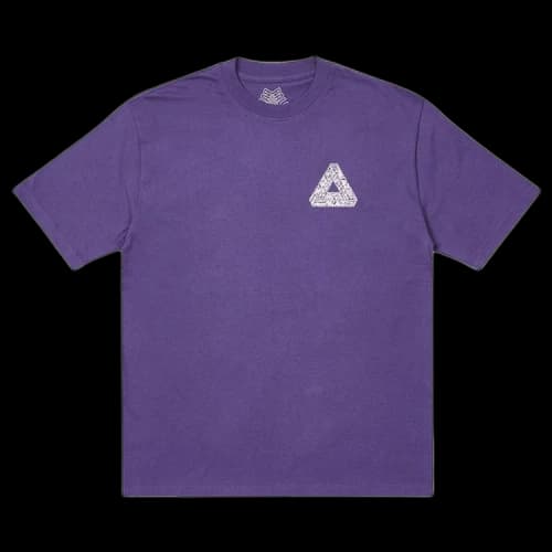 Palace Tri-Text T-Shirt 'Purple'