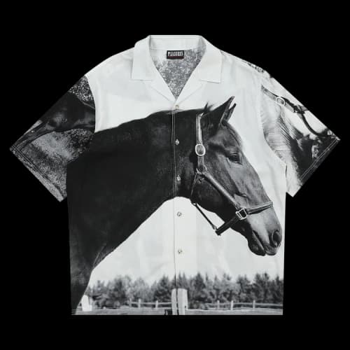 Pleasures Horses Button Down 'White'