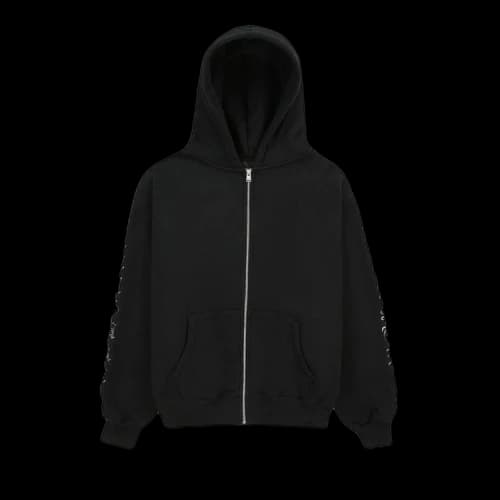 Pleasures Zip Up Hoodie 'Black'