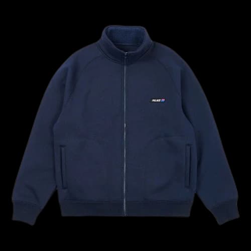 Palace Fleece Bonded Full Zip 'Navy'