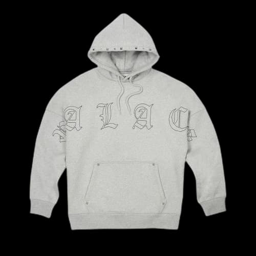 Palace Stud Hood 'Grey Marl'