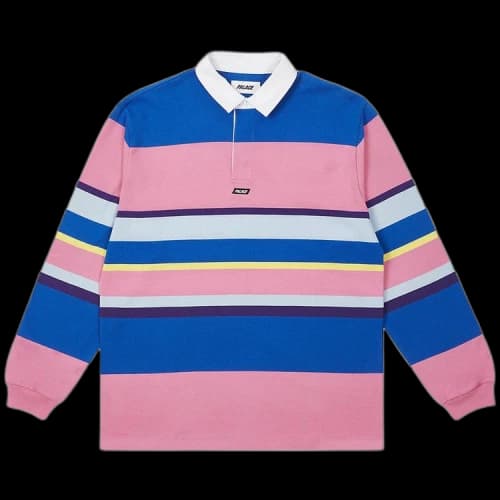 Palace Big Stripe Rugby Top 'Pink'