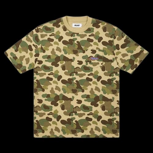 Palace Embroidered Pocket T-Shirt 'Duck Camo'