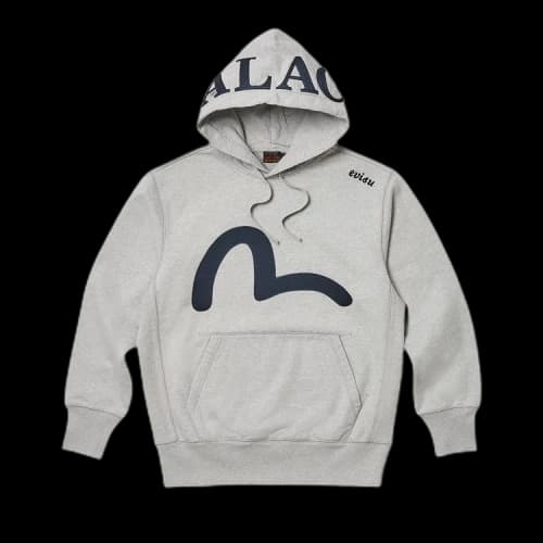Palace x Evisu Seagull Hood 'Grey Marl'