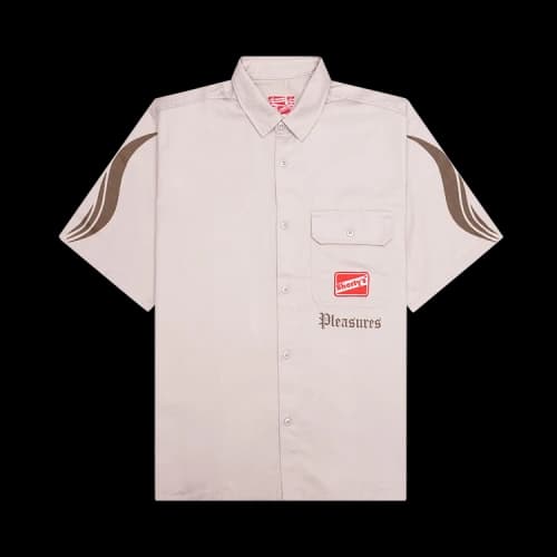 Pleasures Gutierrez Work Shirt 'Beige'