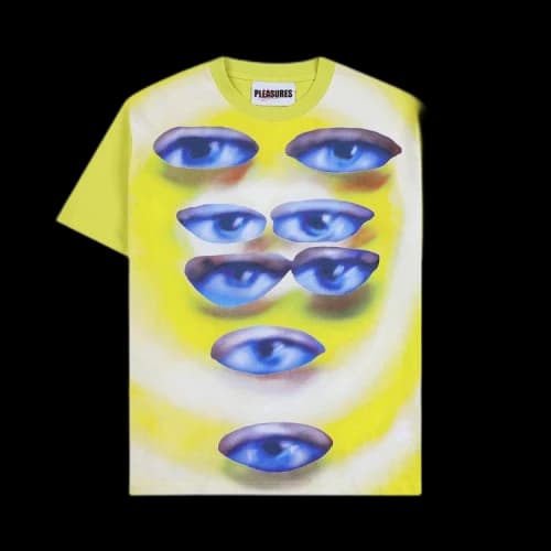 Pleasures Human Eyes Heavyweight Shirt 'Yellow'