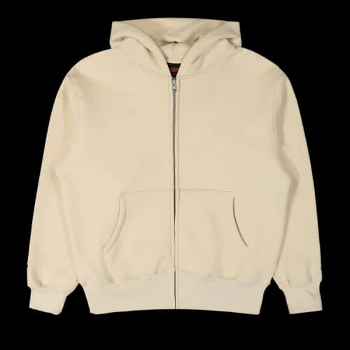 Pleasures OE Zip Up Hoodie 'Natural'