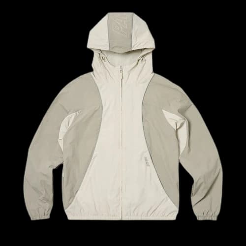 Palace Font Zip Shell Jacket 'Stone/Grey'