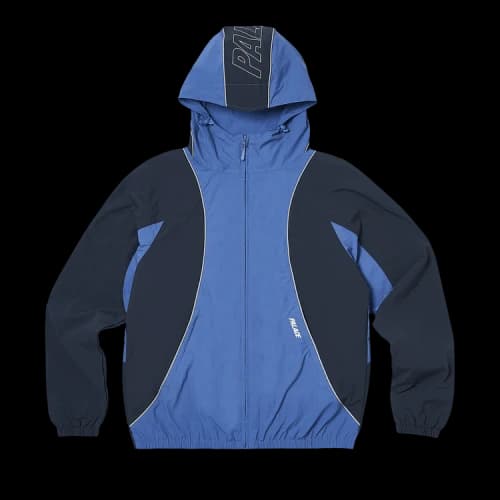 Palace Font Zip Shell Jacket 'Blue/Airforce'