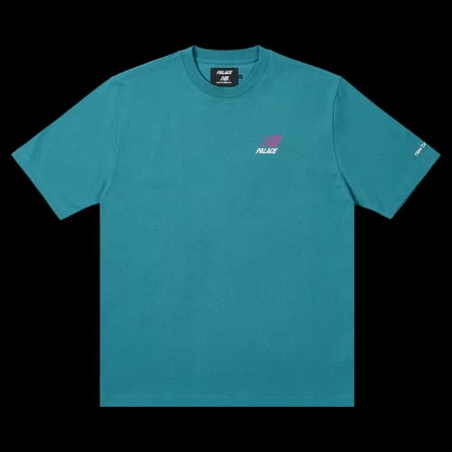 Palace x New Balance Logo T-Shirt 'Teal'