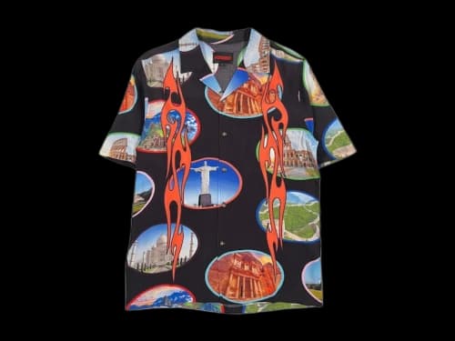 Pleasures 7 Wonder Camp Shirt Black