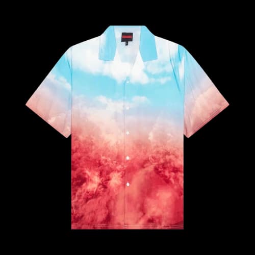 Pleasures Heaven and Hell Button Down 'Sky Blue'