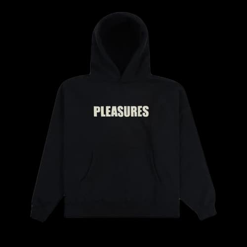 Pleasures Wave Quilted Hoodie 'Black'