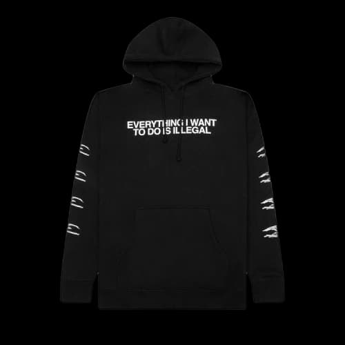 Pleasures Illegal Hoodie 'Black'