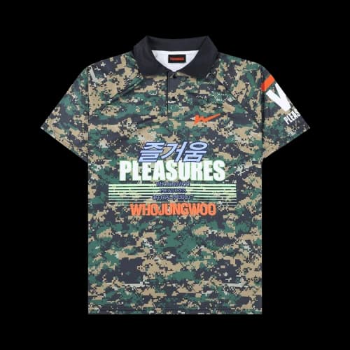 Pleasures Jung Soccer Polo Jersey 'Camo'