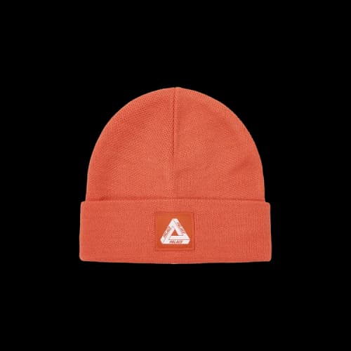 Palace Tri-Ferg Patch Beanie 'Tiger Orange'